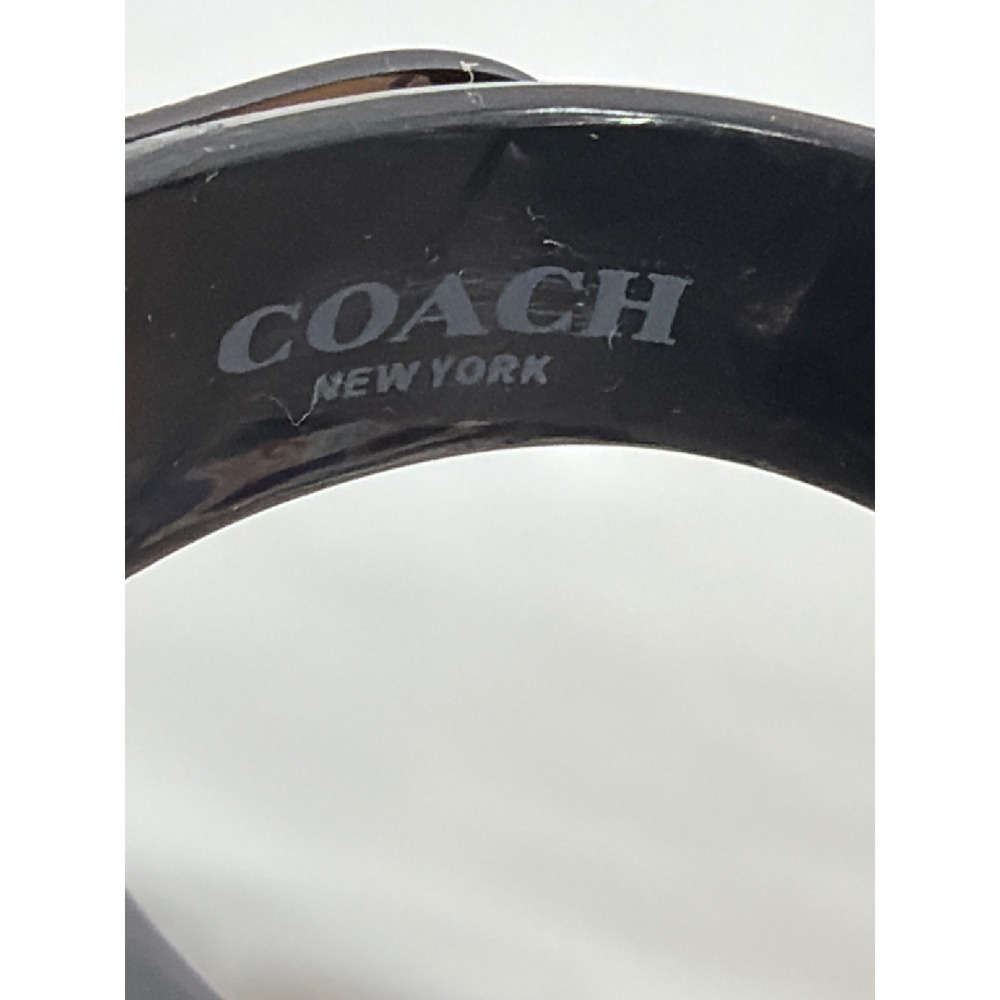 Coach Helma Black Jelly Thong Sandals Bow Tassel Gold Logo 8B EUR 38 - Picture 5 of 8